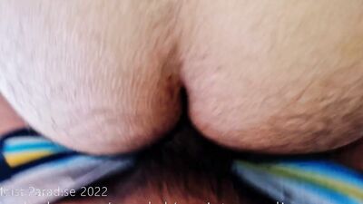 Sexy hairy ass daddy gets his ass cum filled and bareback fucked hard by cute huge cock twink 4K UHD