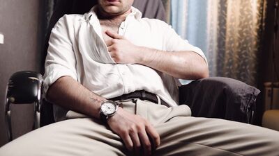 I hadn't jerked off for only two days, but I whimped with pleasure during my orgasm.
