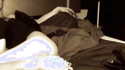 Naughty bloke is having sex in this black and white video