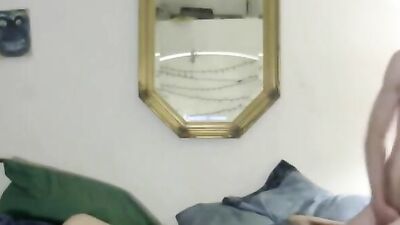 Cute college gay couple are bonking in front of the camera