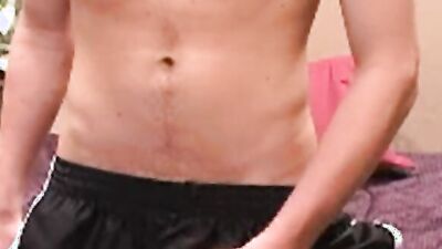Josh Myers strokes his prick and fingers his tight ass
