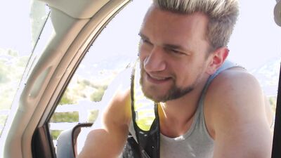 Two good looking fellows are having sex in the bedroom