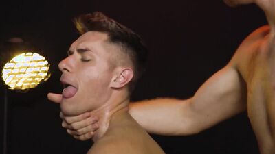Power Top Dominates his sub with Dildo before Plowing him Raw - NextDoorRaw