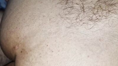 Rough fuck points with a big dick with cum right in the ass and without a condom in a smooth twink!