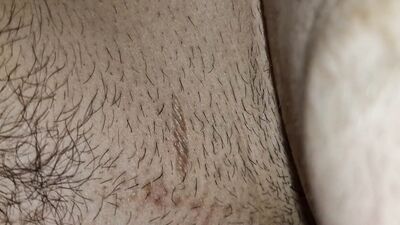 Rough fuck points with a big dick with cum right in the ass and without a condom in a smooth twink!