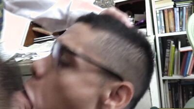 Horny Student Randy Junior Barebacks His Muscular Professor