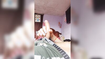Ex touching his cock in front of the camera ..big cock