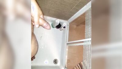 Real masturbation guy. Straw and cumshot. Homemade