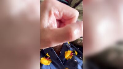Soldier has fun on hump day with himself