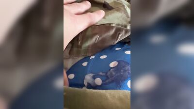 Soldier has fun on hump day with himself