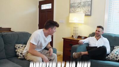 Twink Stepbro Rails Tatted Therapist To Prove His Dick Size