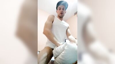 Homemade video with short close-ups dick in toy