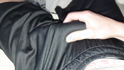Twink Masturbates his Nice Huge Hard Cock and Cums on His Belly