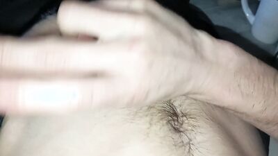 Twink Masturbates his Nice Huge Hard Cock and Cums on His Belly