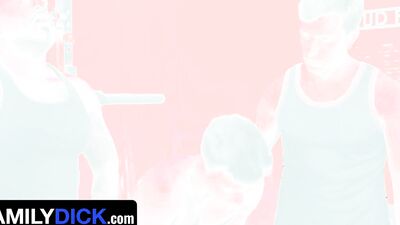 FamilyDick - Caring Stepdads Jax Phoenix & Ryan St Michael Give Young Twink A Lesson How To Work Out