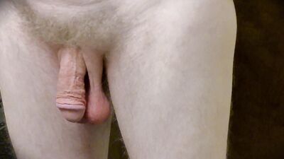 Low Hanging Cock and Balls After a Shower - Naked All Day
