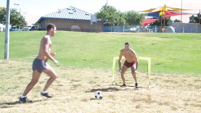 Anthoni Gets A Sweaty Cock Stuffed In Him After Soccer Practice