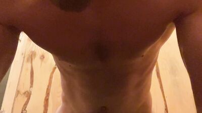 Missionary POV in sauna with muscular Russian daddy! I'm cumming on your face!
