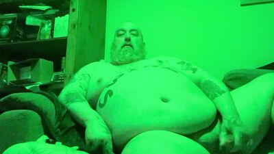 Fat gainer bator dad stokes it up and down.