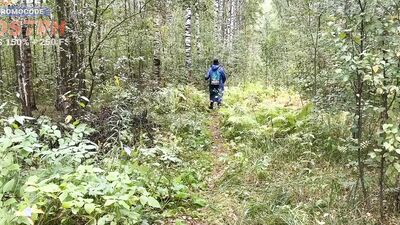 A stranger caught me jerking off in the forest and couldn't help but offer me a juicy fuck