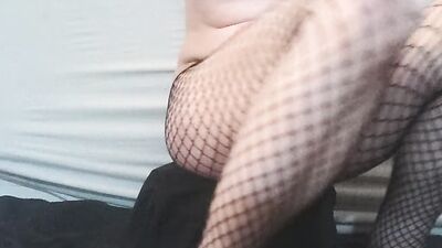 Teen twink in fishnets masturbating in hot webcam show - Part 1 of 6