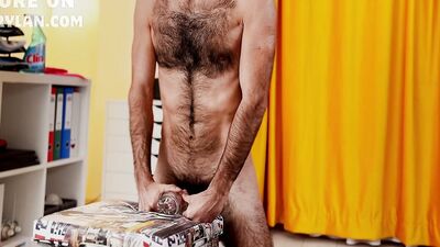 Hairy Guy Fucking Fleshlight - Cum On Underwear