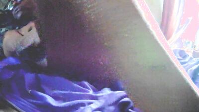 Big Black Cock throbs with Anal vibrator DEEP in tight Fleshlight ass