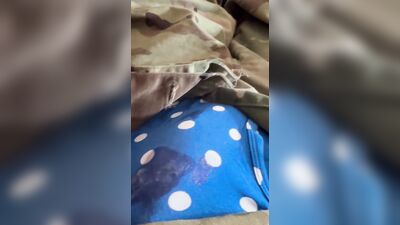 Army Soldier has fun with himself on hump day