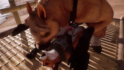 WildLife - Horse fucking with a Twink Foxy - Yaoi Furry Yiff