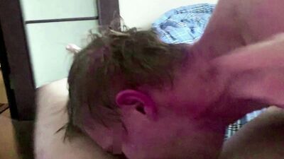POV. Huge Dick. Deepthroat. Sloppy. Cum. Drool. Throat Bulge. Gag