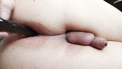 Prostate orgasm and cleaning my mess