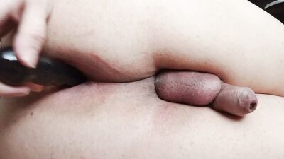 Prostate orgasm and cleaning my mess