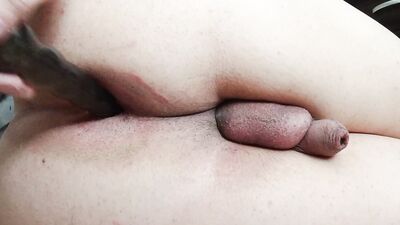 Prostate orgasm and cleaning my mess