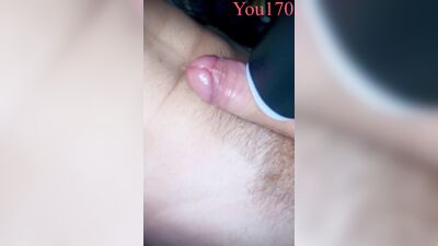 the guy gets great pleasure from his toy