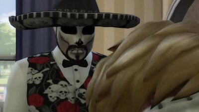 Spanish Hunk Rough Fucks White Husband - Rough Face Fuck - Bottom Slut Begs For It - Sims XXX