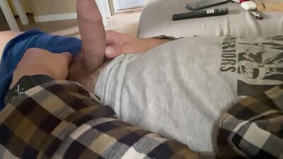 Jerking off and screaming in the end.
