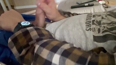 Jerking off and screaming in the end.