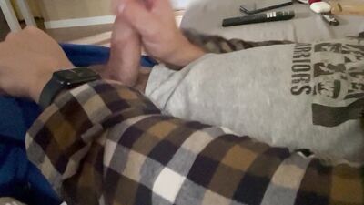 Jerking off and screaming in the end.