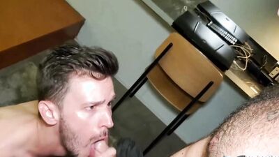 BAREBACKTHATHOLE Tattooed Paolo Bianchi Rides Tanner Thomas Hungry Hole