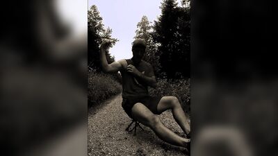 Does the witch catch naked Hansel squirting in the forest? Andy does naked gymnastics July 2024
