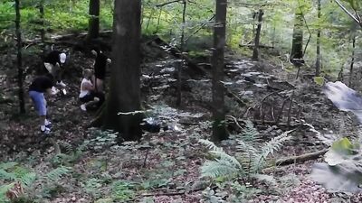 German Boys at Outdoor Cruising Long Trailer (ActionCam Version)