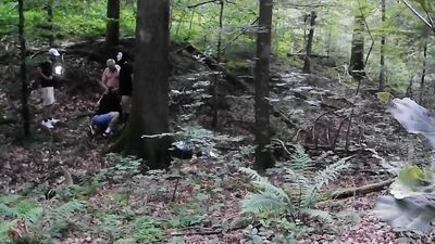 German Boys at Outdoor Cruising Long Trailer (ActionCam Version)
