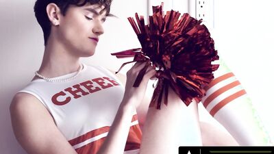 HETEROFLEXIBLE - Hung Stud Braxton Cruz Assfucks Slutty Femboy For Wearing GF's Cheerleader Uniform