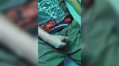 week sperm. view from above. cargo pants