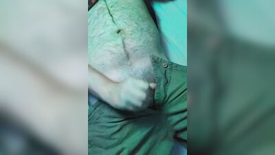 week sperm. view from above. cargo pants