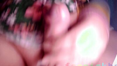 Chubby femboy rides his dildo and cums