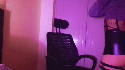 Cute femboy models her big perfect ass, TrapyAle needs some cum