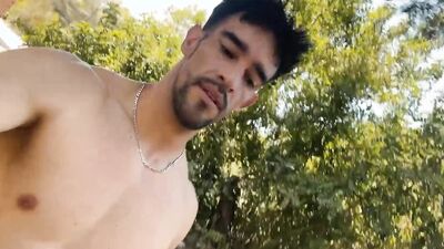 Walking fully naked on public trail