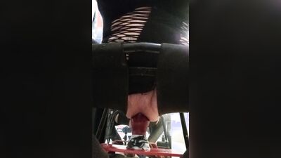 enjoying a dildo