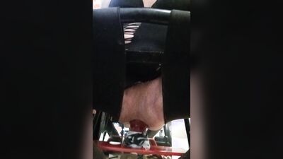 enjoying a dildo